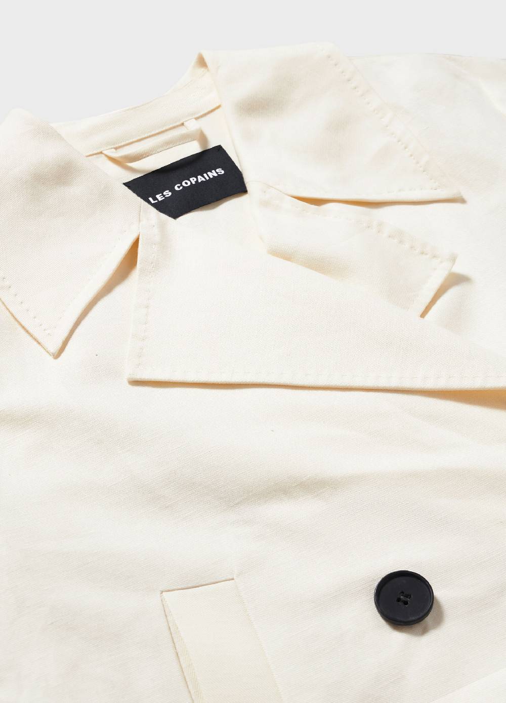 LES COPAINSTrench Corto In Misto Lino E Cotone