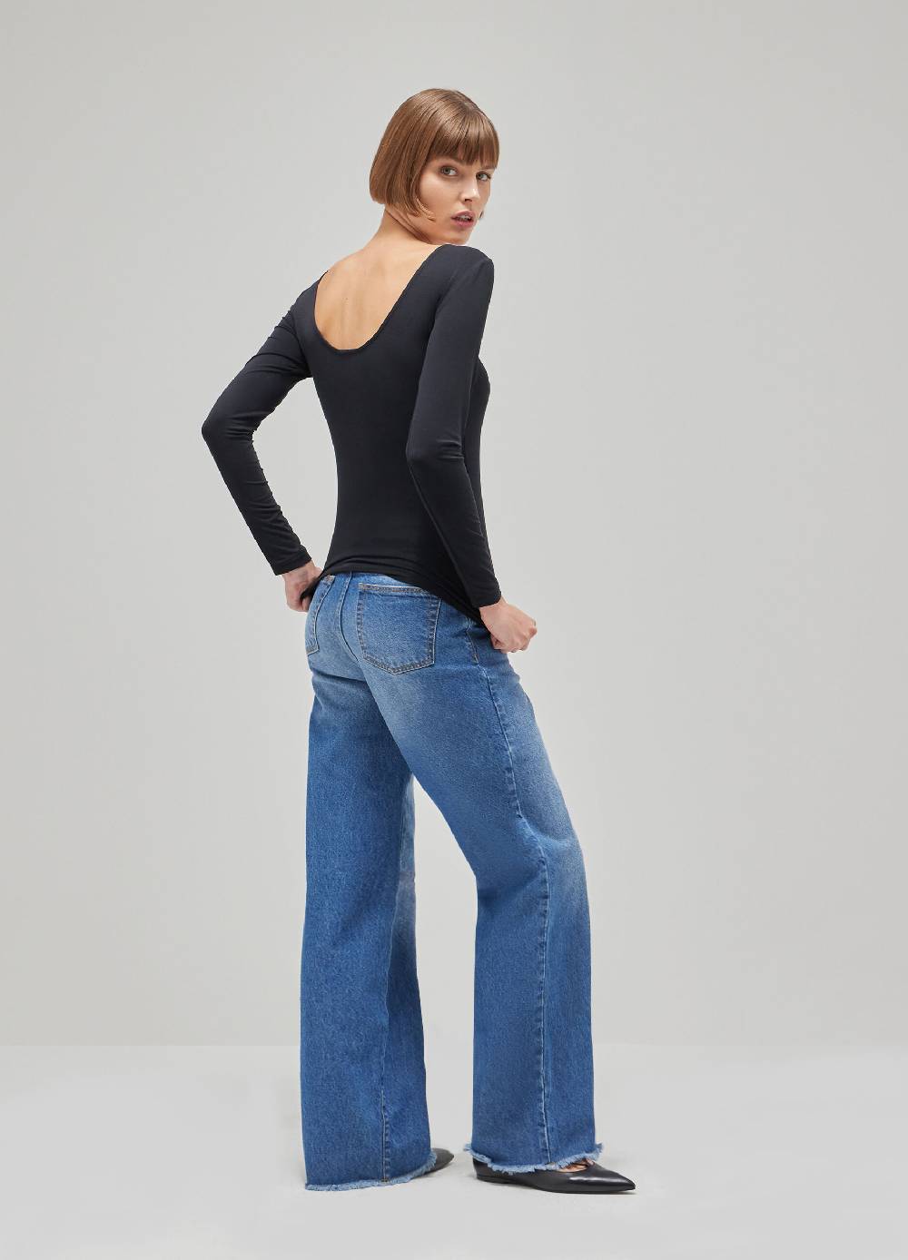 LES COPAINSMaglia a maniche lunghe in tessuto stretch