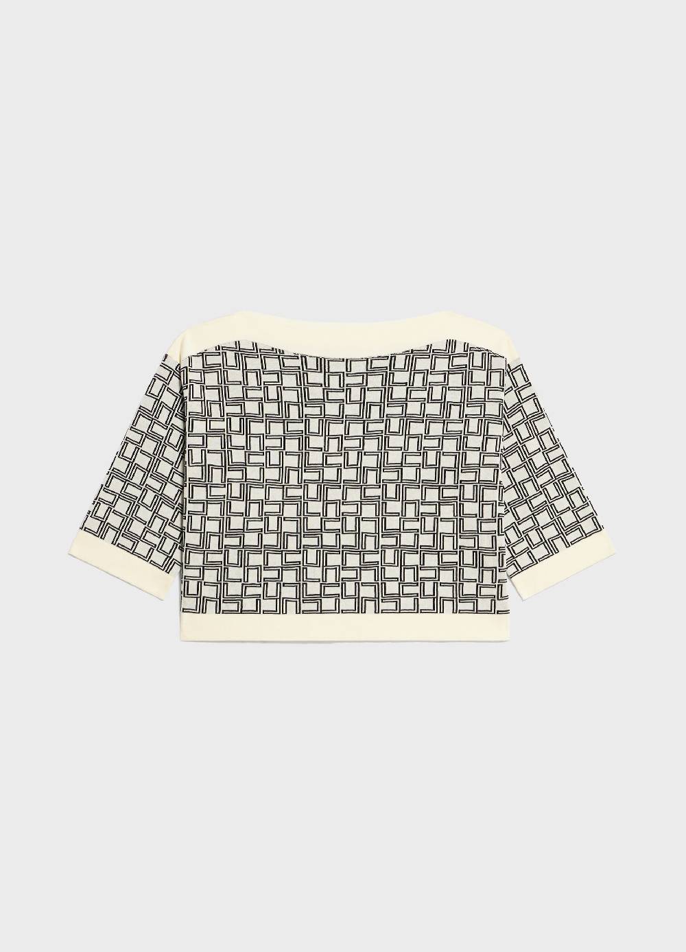 LES COPAINSMaglia Tricot A Maniche Corte In Puro Cotone