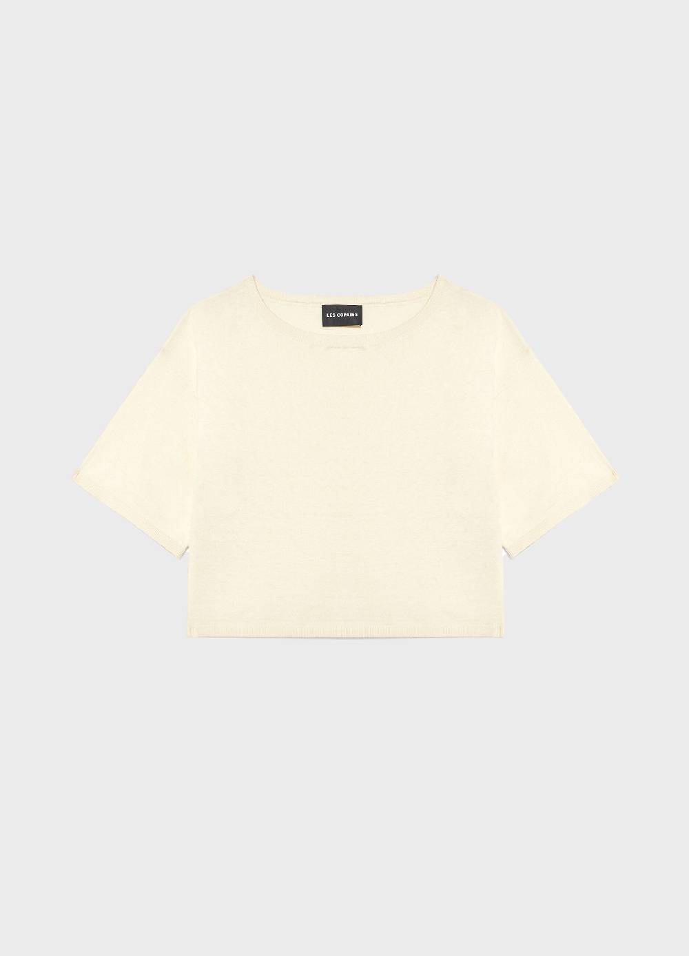 LES COPAINSMaglia Tricot A Maniche Corte In Seta E Cotone