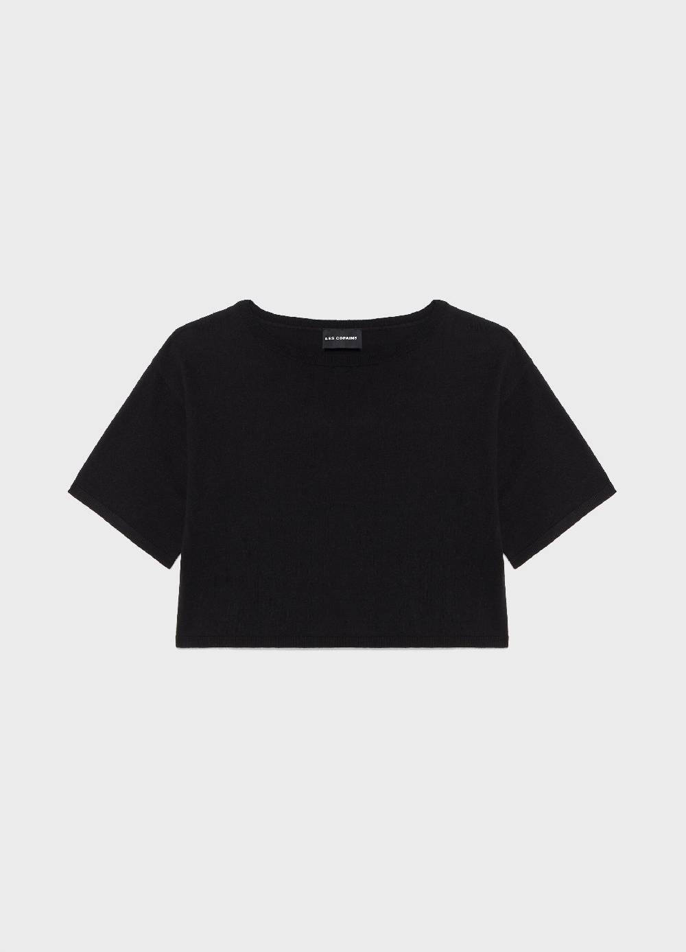 LES COPAINSMaglia Tricot A Maniche Corte In Seta E Cotone