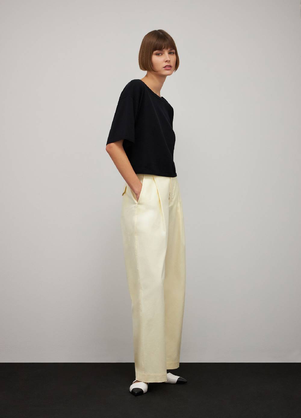 LES COPAINSMaglia tricot a maniche corte in seta e cotone