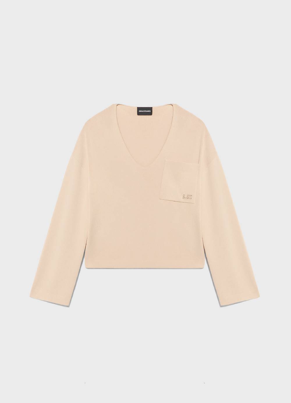 LES COPAINSMaglia Tricot Con Scollo A V In Misto Viscosa