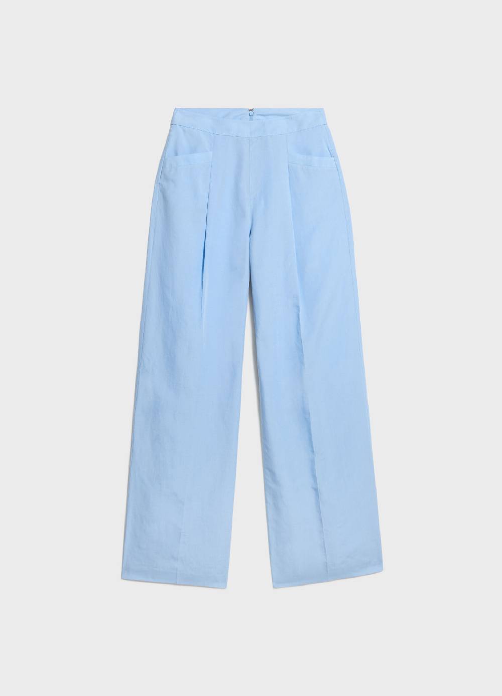 LES COPAINSPantaloni A Gamba Larga In Lyocell E Lino