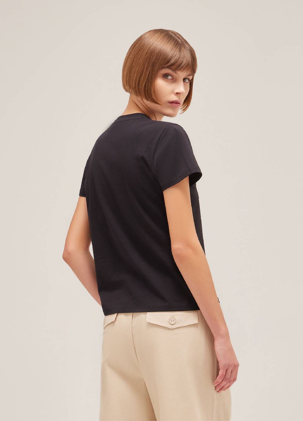 LES COPAINST-shirt A Mezza Manica In Cotone Stretch