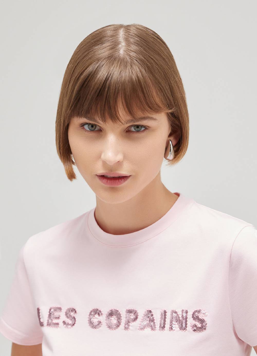 LES COPAINST-shirt A Mezza Manica In Cotone Stretch