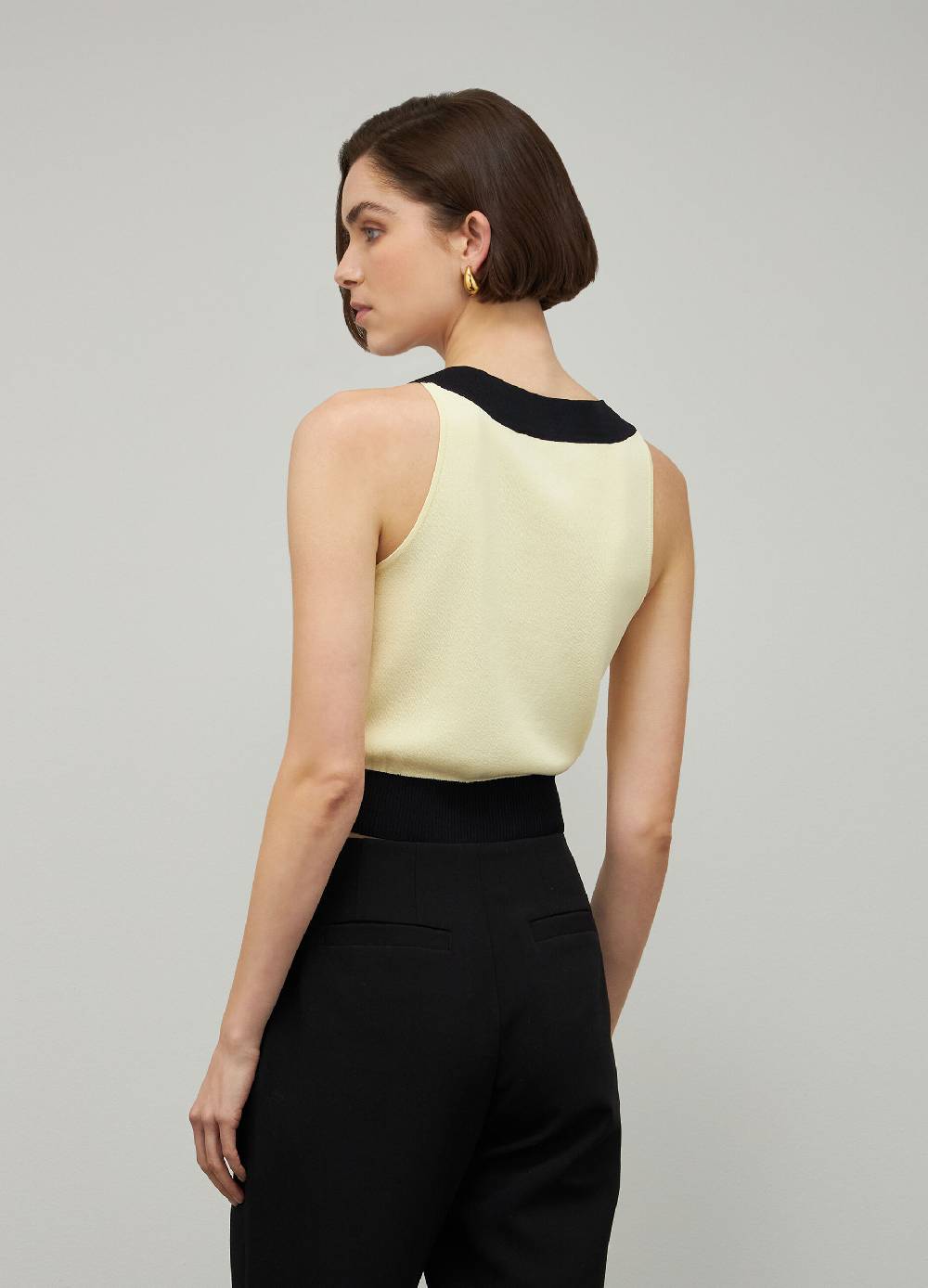 LES COPAINSTop Tricot Senza Maniche In Misto Viscosa