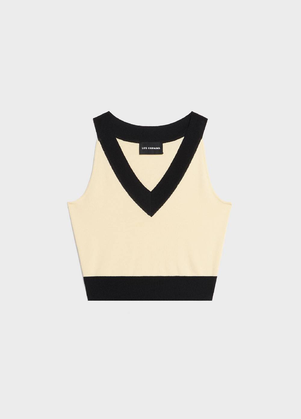 LES COPAINSTop Tricot Senza Maniche In Misto Viscosa
