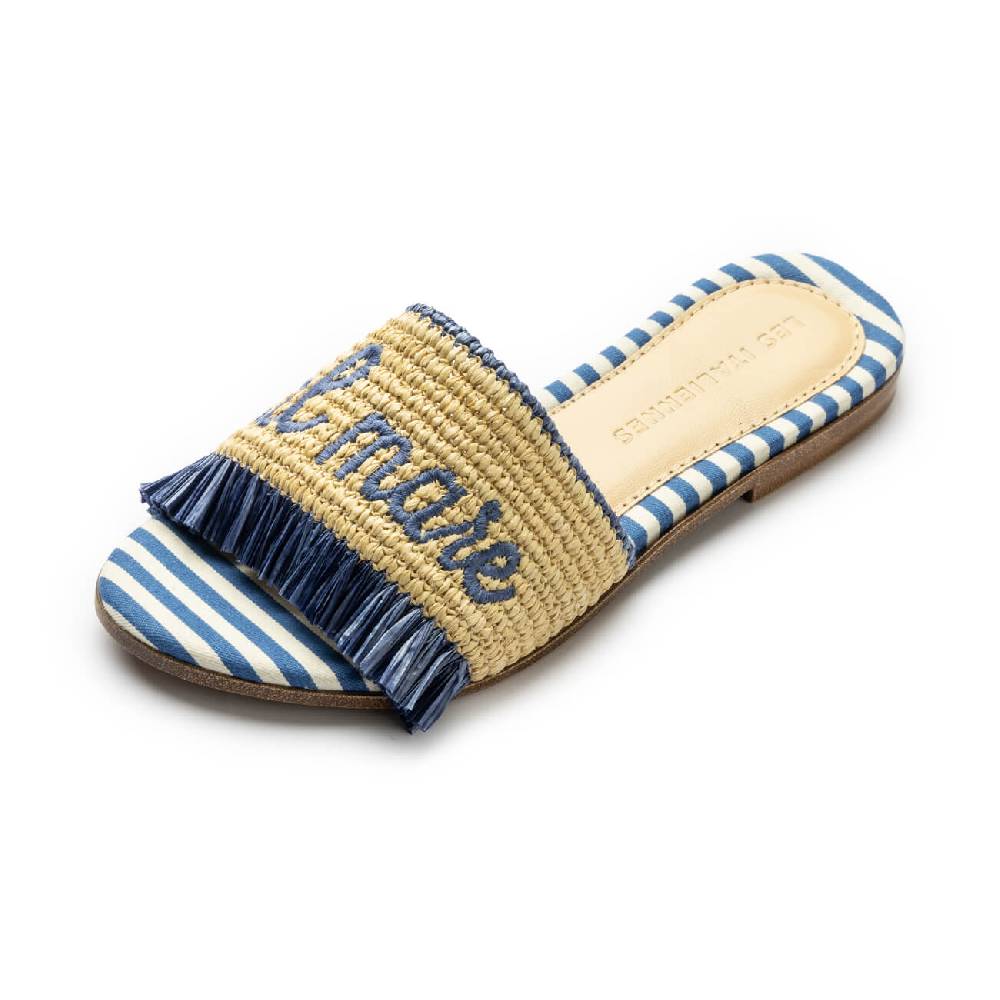 Les Italiennes Portami Al Mare – Blu/Beige Rigato