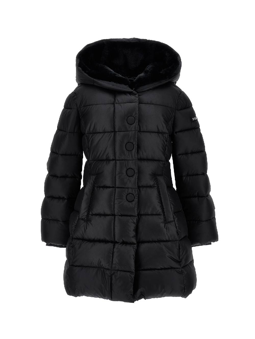 Monnalisa Cappottino imbottito tessuto tecnico e peluche