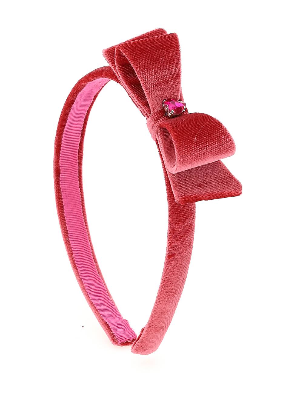 Monnalisa Cerchietto Per Capelli Velluto Maxifiocco