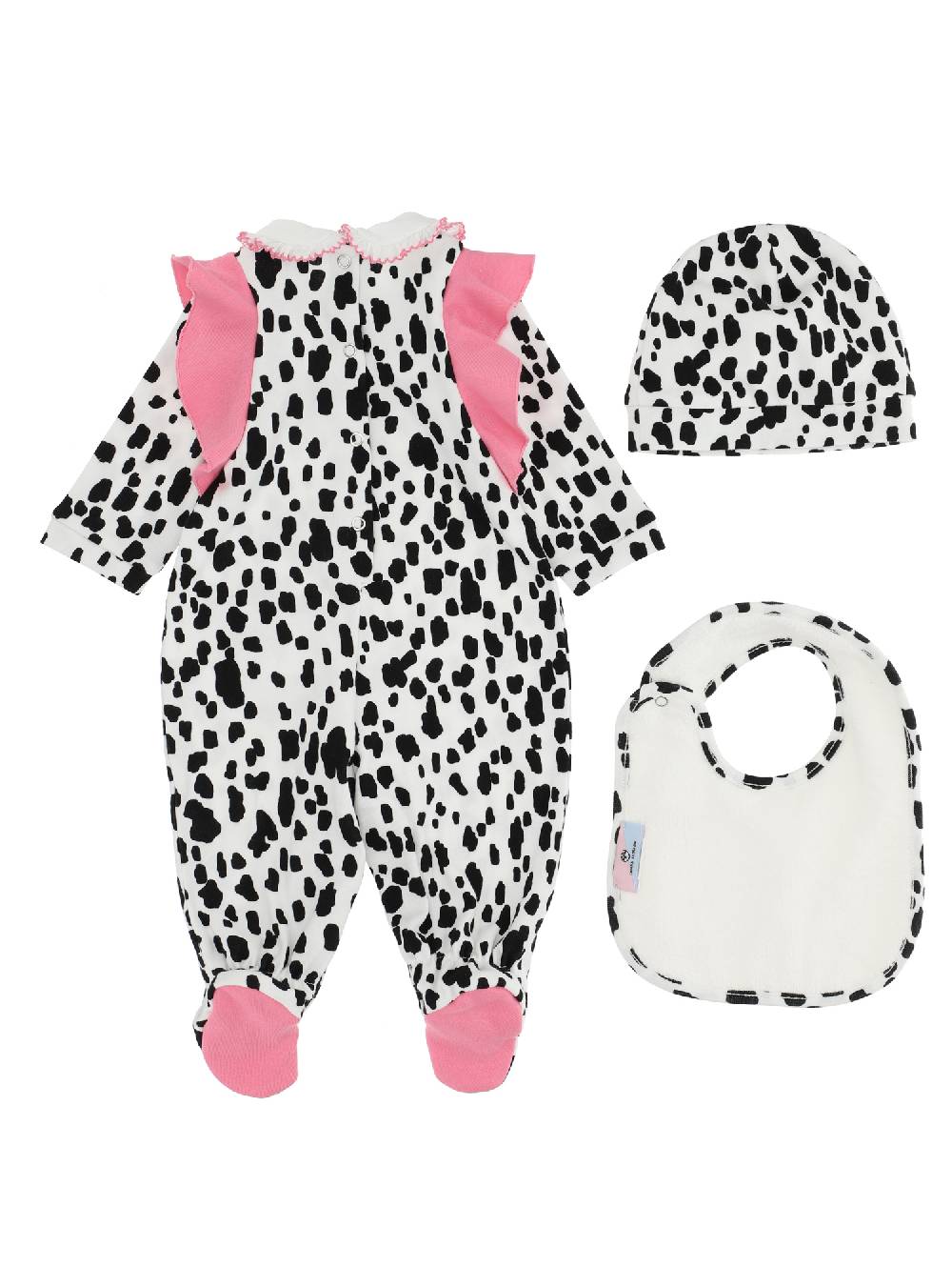 Monnalisa Completo Cotone Tre Pezzi CF Dalmata Eyelike