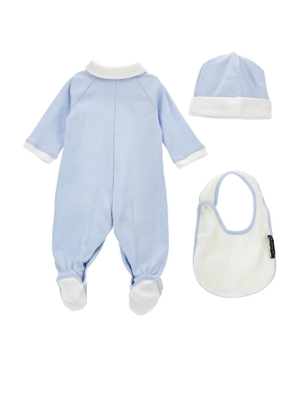 Monnalisa Completo Cotone Tutina Con Accessori Bicolor