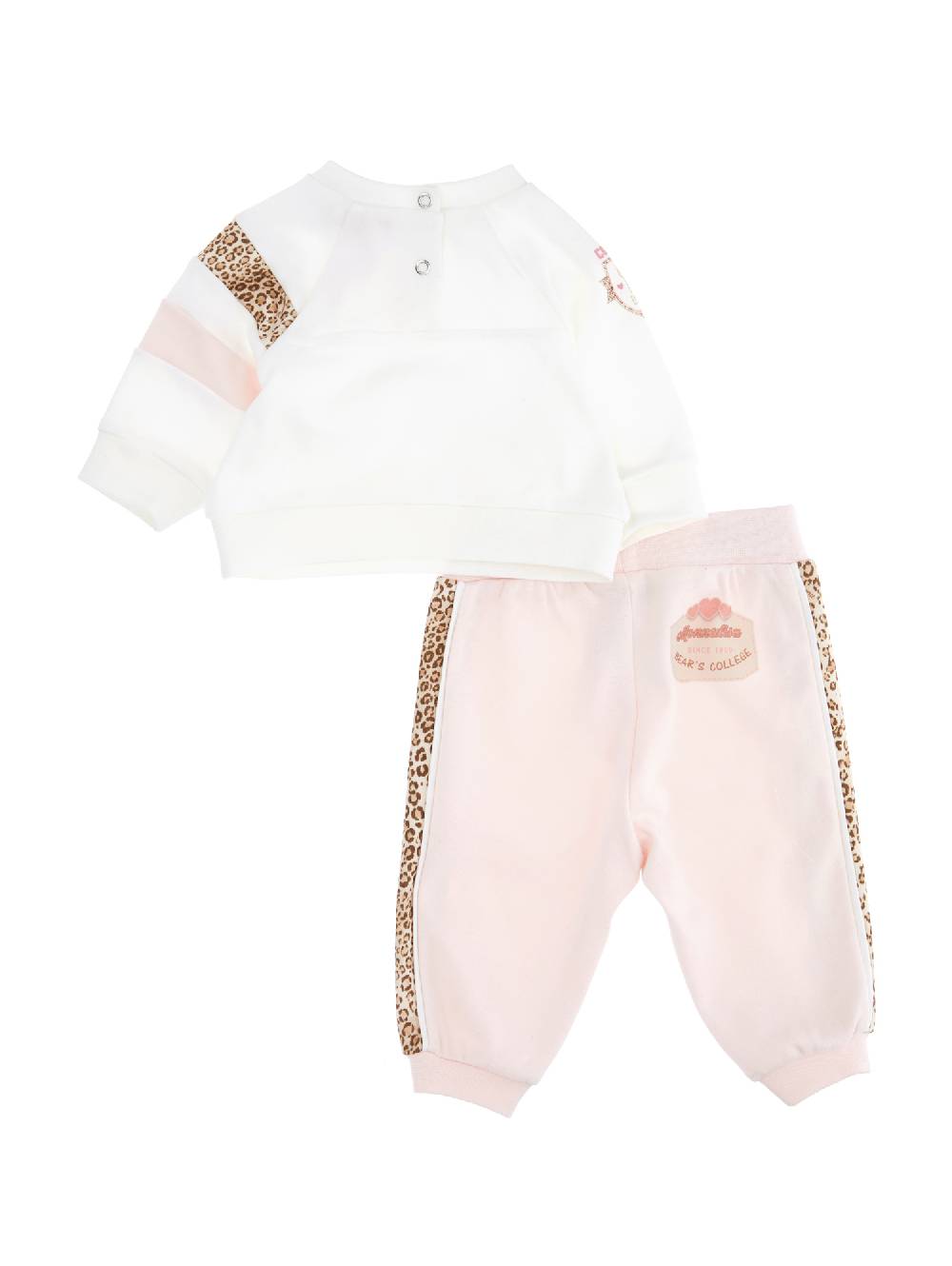 Monnalisa Completo Neonata , Due Pezzi Stampa Animalier