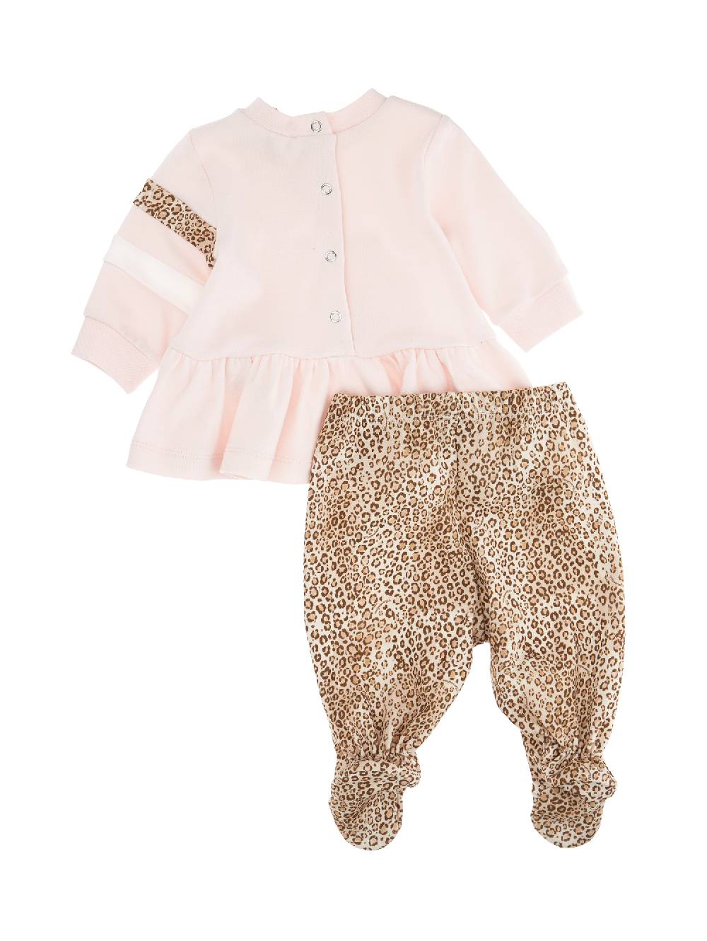 Monnalisa Completo Neonata, Due Pezzi Stampa Animalier