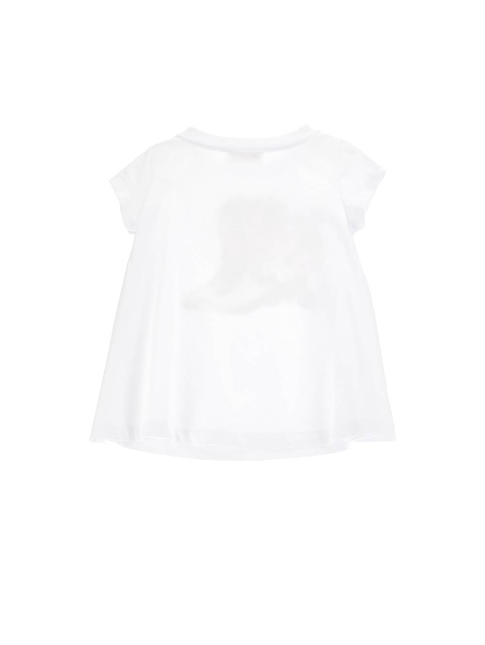 Monnalisa Maxi T-shirt Cotone Organico Stampa Texani