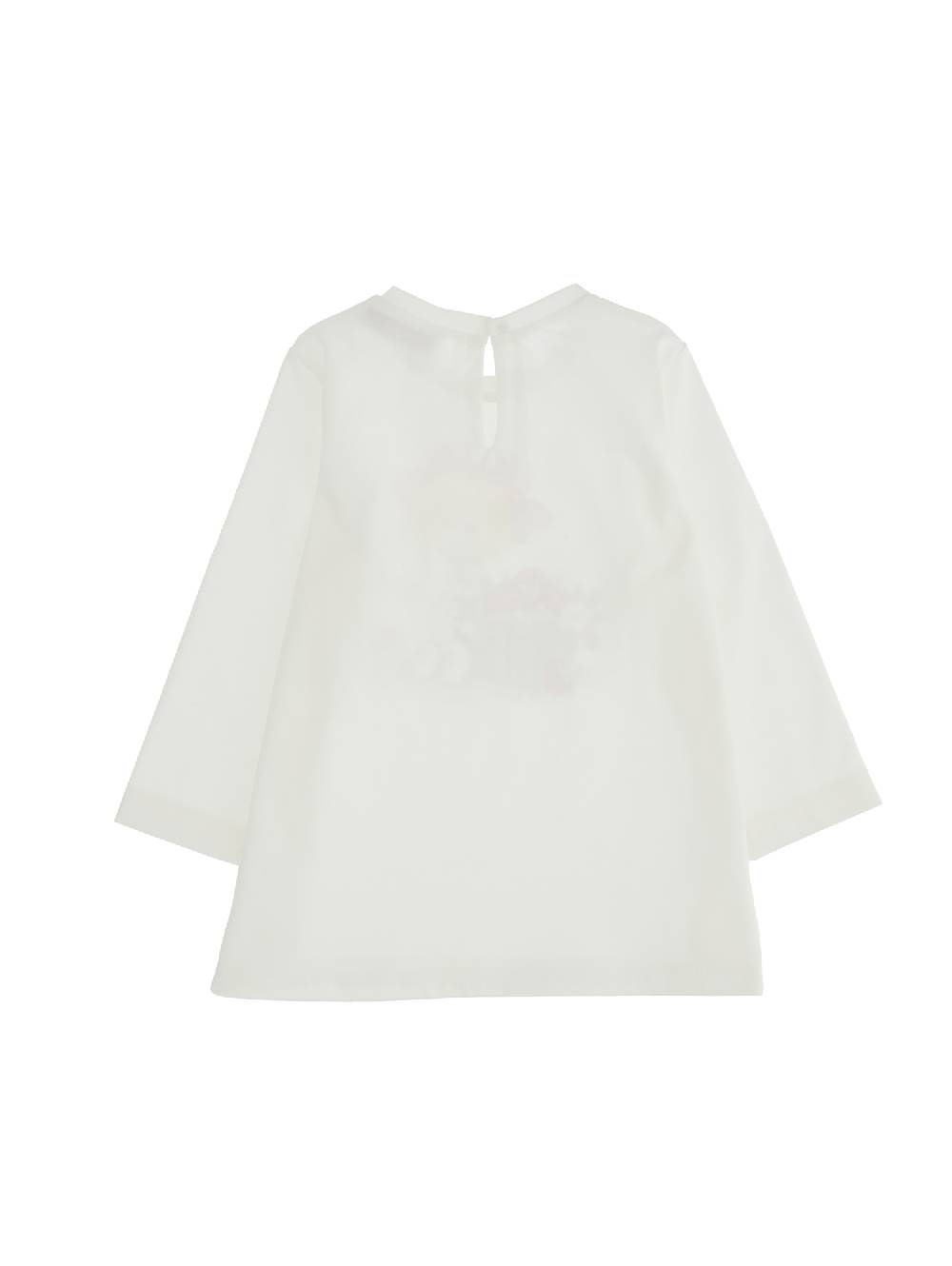 Monnalisa Maxi T-shirt Jersey Maniche Lunghe Stampa Bimba