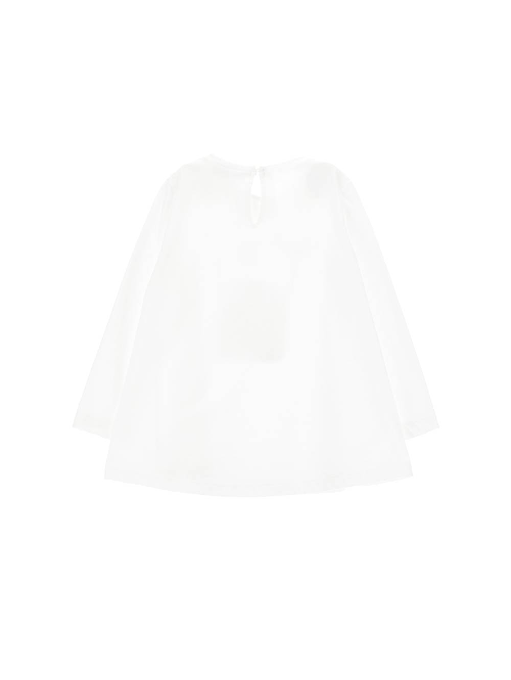 Monnalisa Maxi T-shirt Maniche Lunghe Stampa Portacellulare