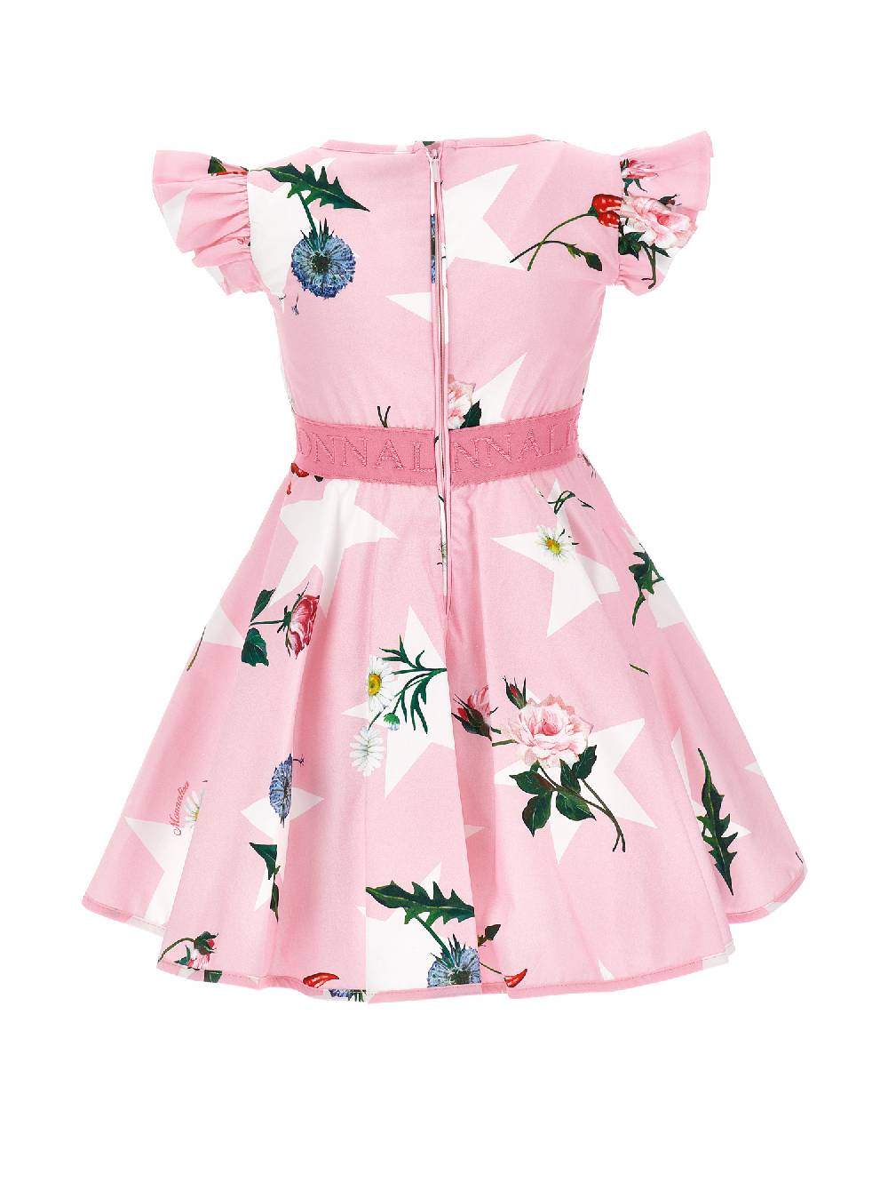 Monnalisa Abitino Cotone Con Inserto Logato