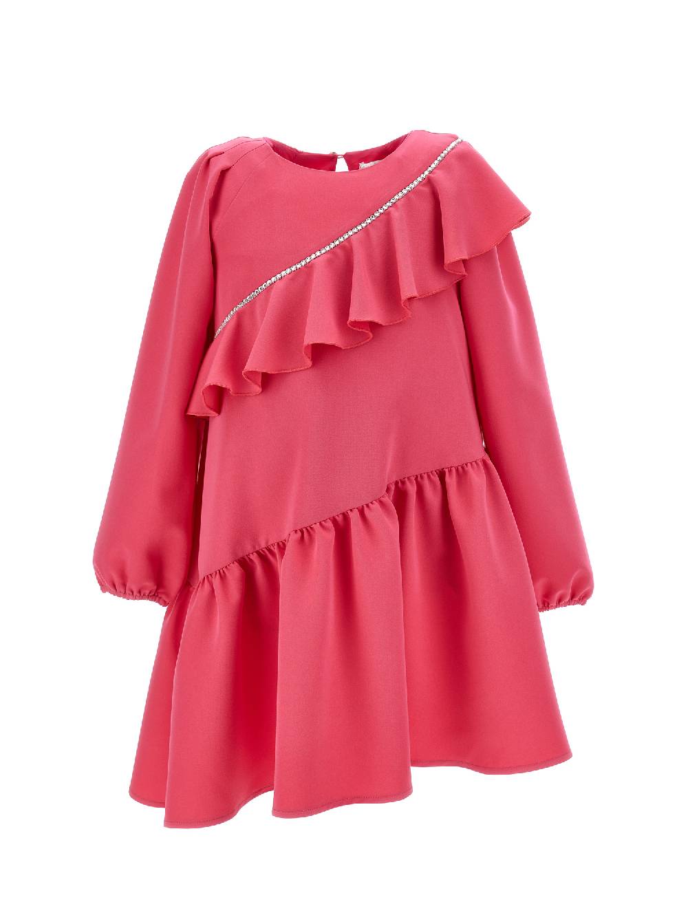 Monnalisa Abito asimmetrico con strass