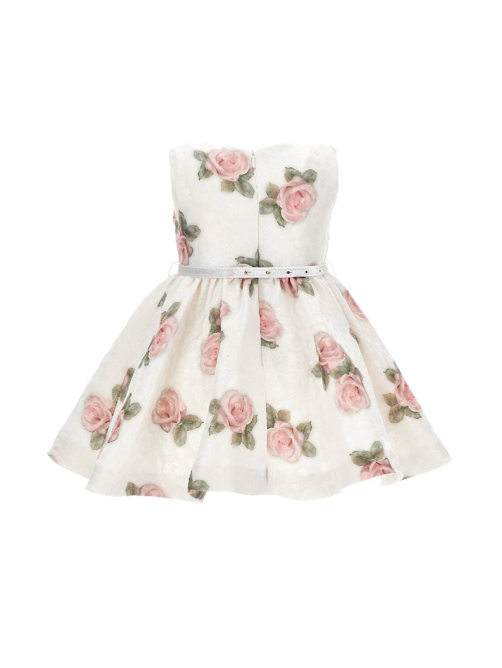 Monnalisa Abito Broccato Con Rose