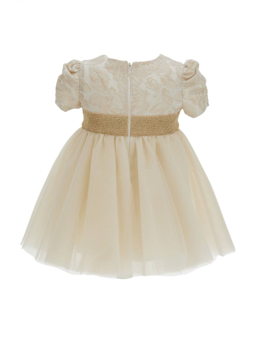 Monnalisa Abito Broccato E Tulle