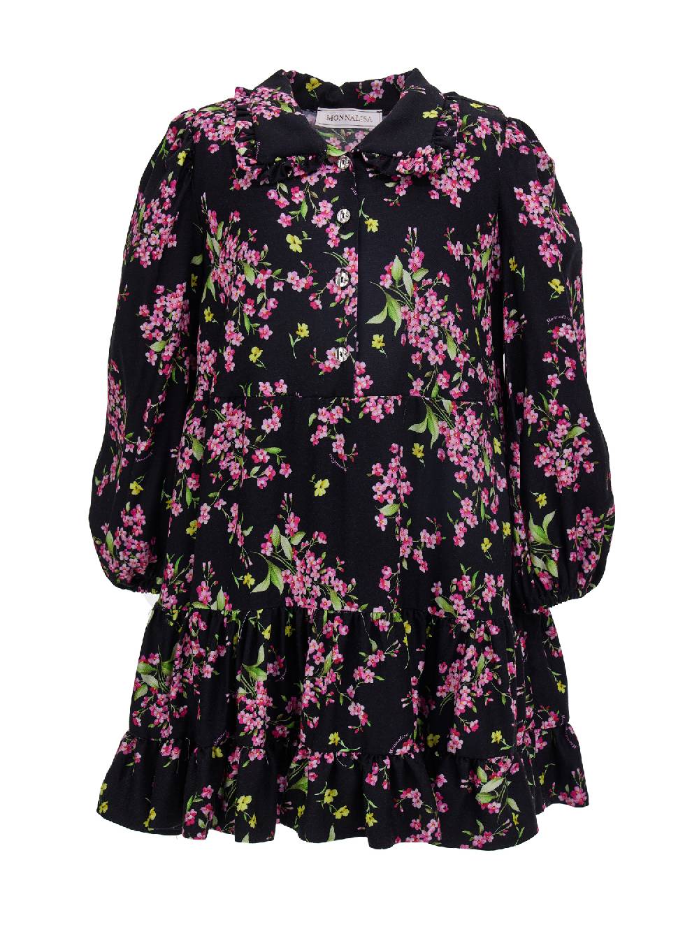 Monnalisa Abito chemisier twill microfiorellini