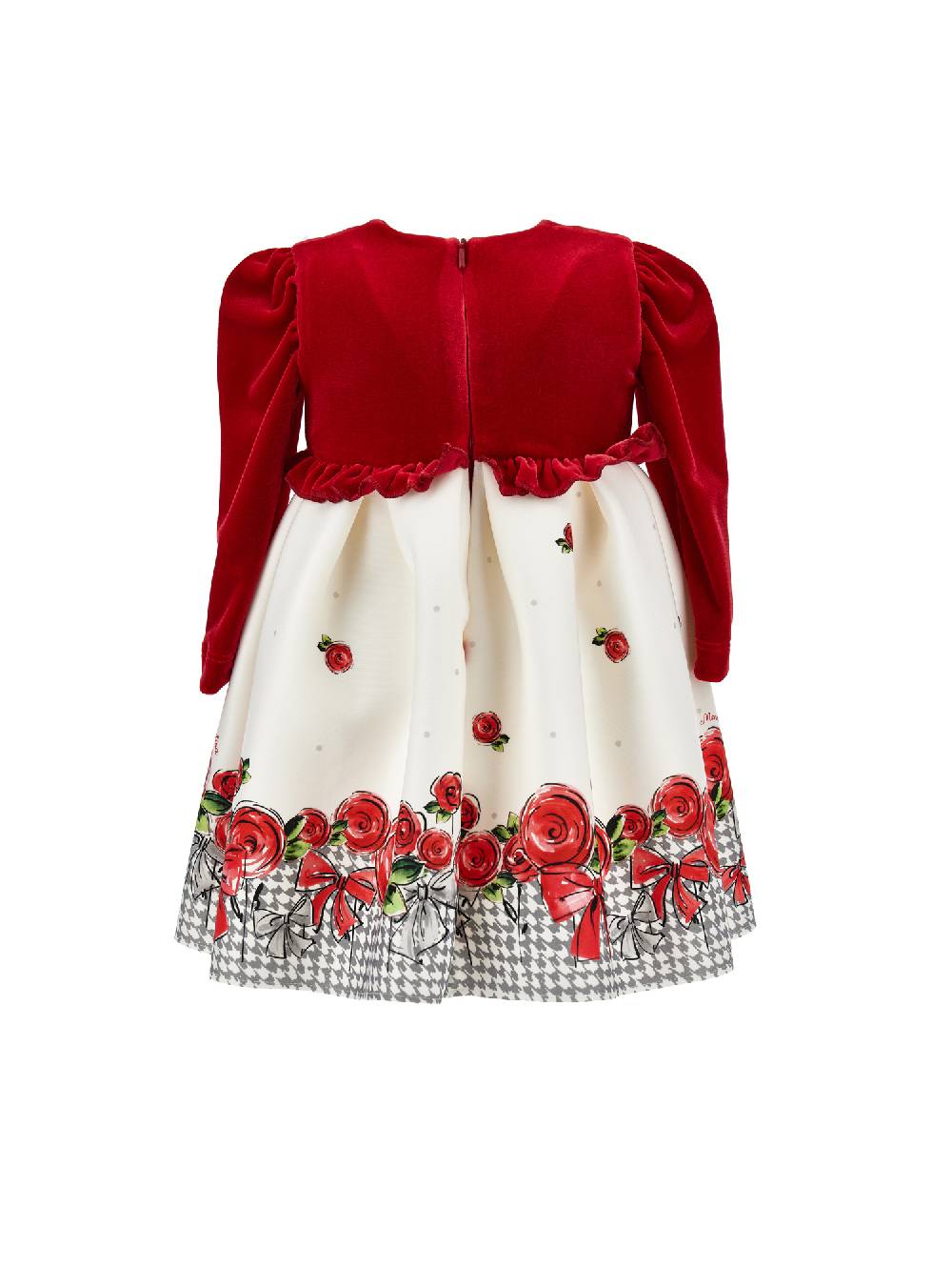 Monnalisa Abito Ciniglia Con Rose