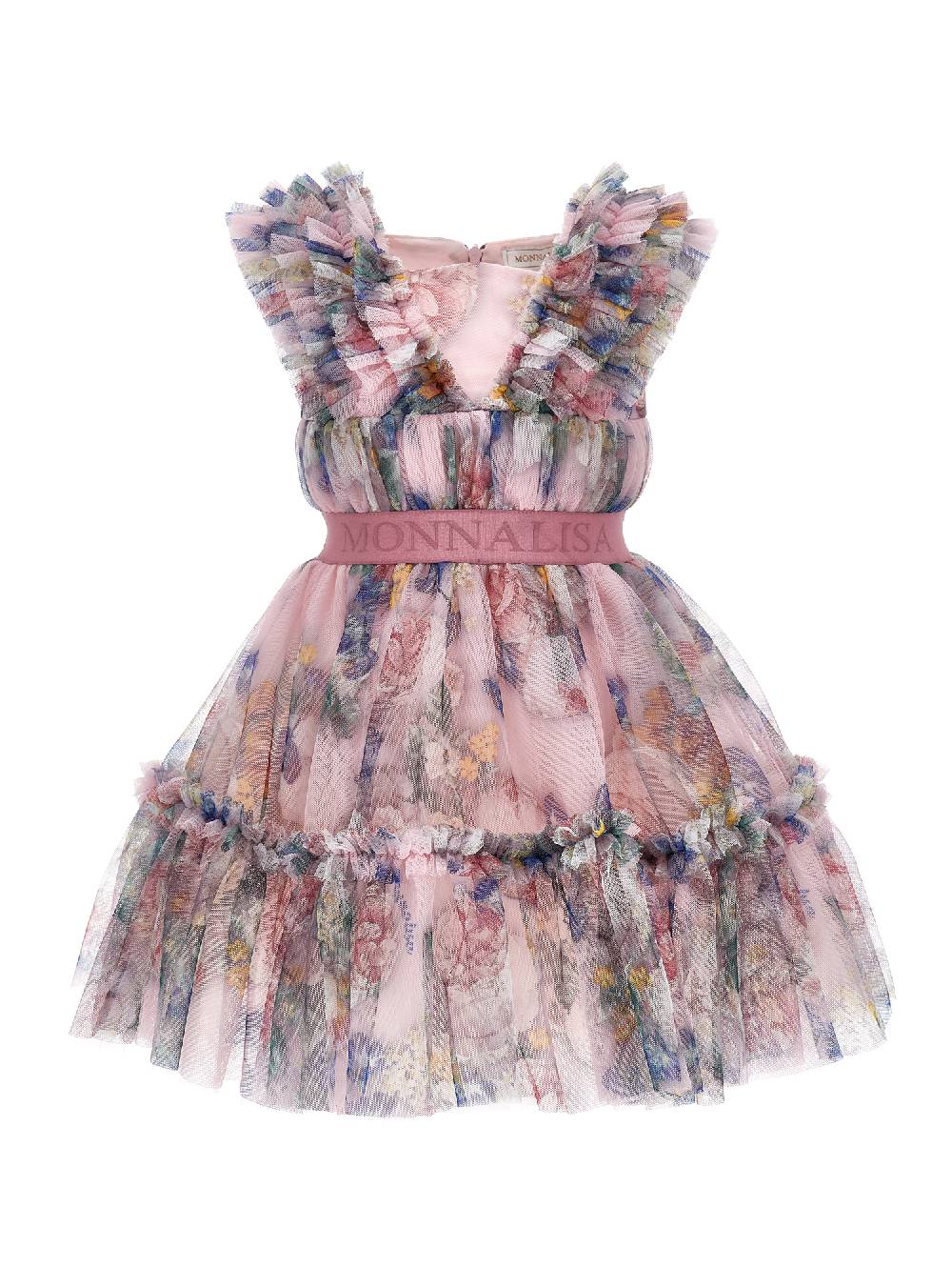 Monnalisa Abito compleanno rose barocche