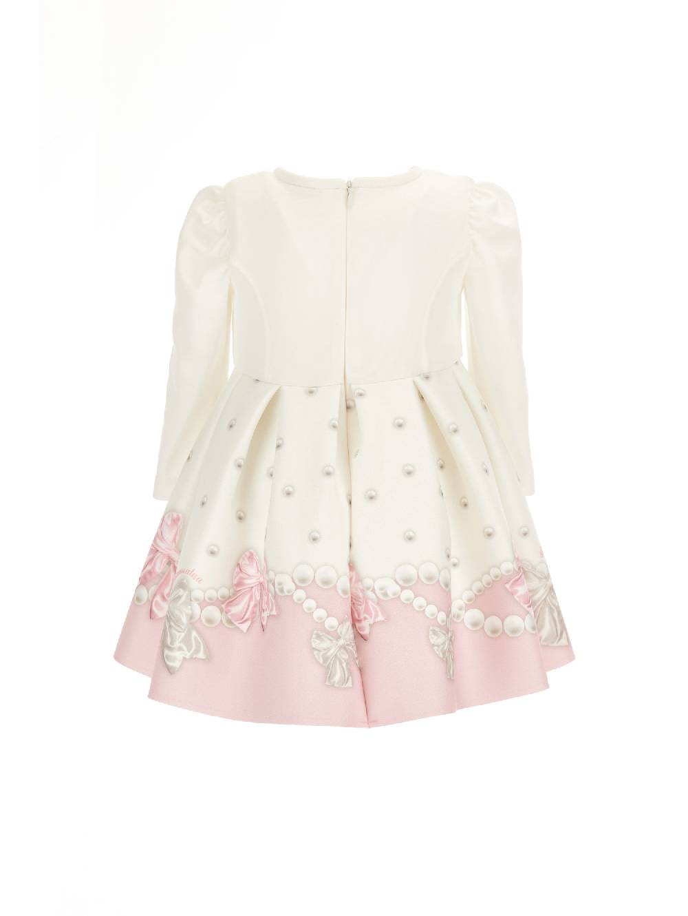 Monnalisa Abito Con Maxifiocco In Velluto