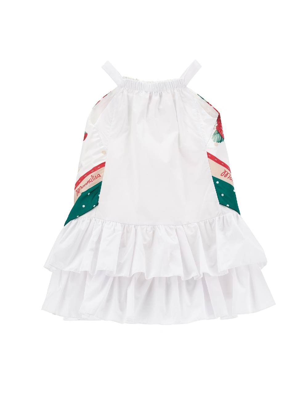 Monnalisa Abito Con Spalline E Inserto Foulard