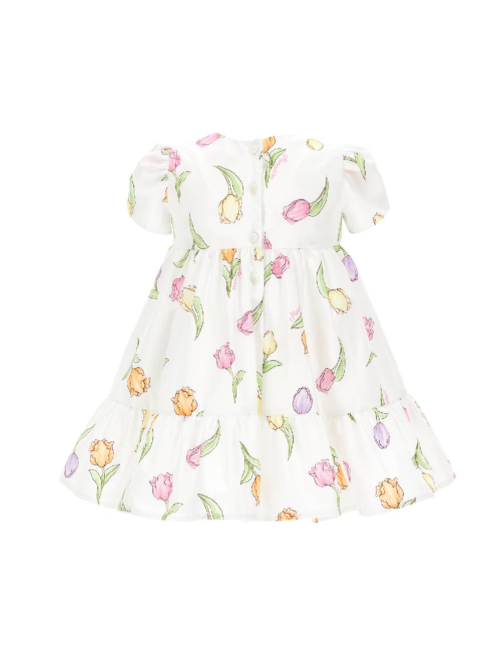 Monnalisa Abito Cotone Tulipani