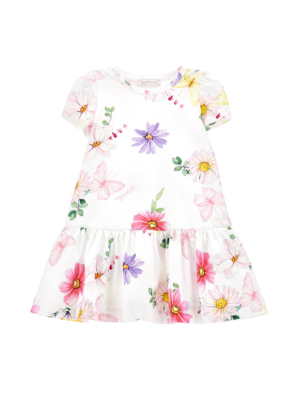 Monnalisa Abito cotone vita bassa