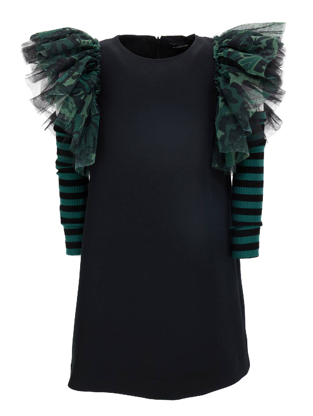 Monnalisa Abito crêpe con manicotti