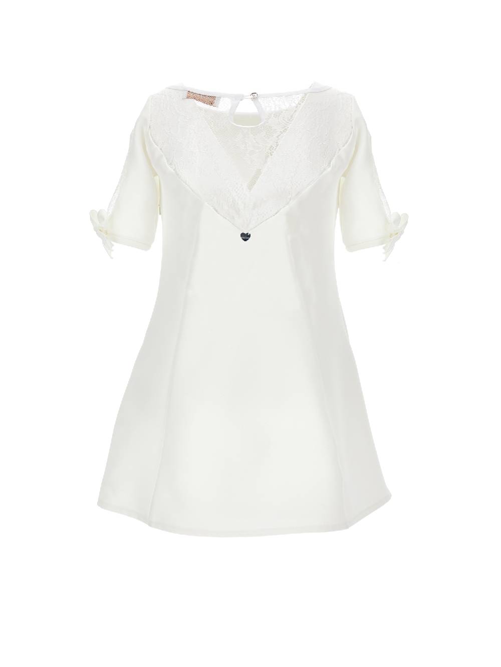 Monnalisa Abito Crepe E Pizzo