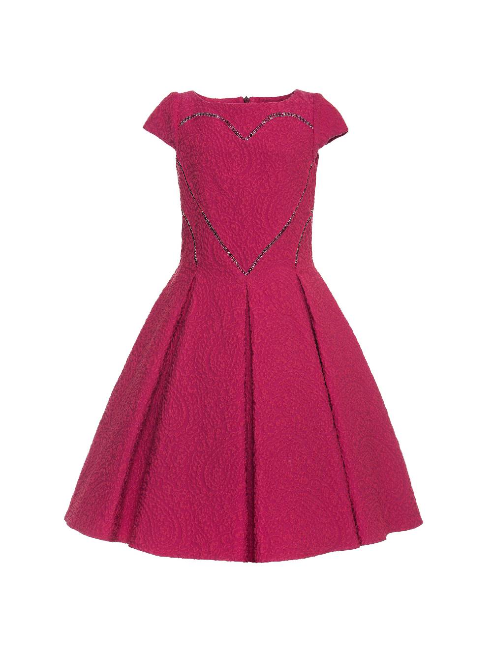 Monnalisa Abito cuore strass