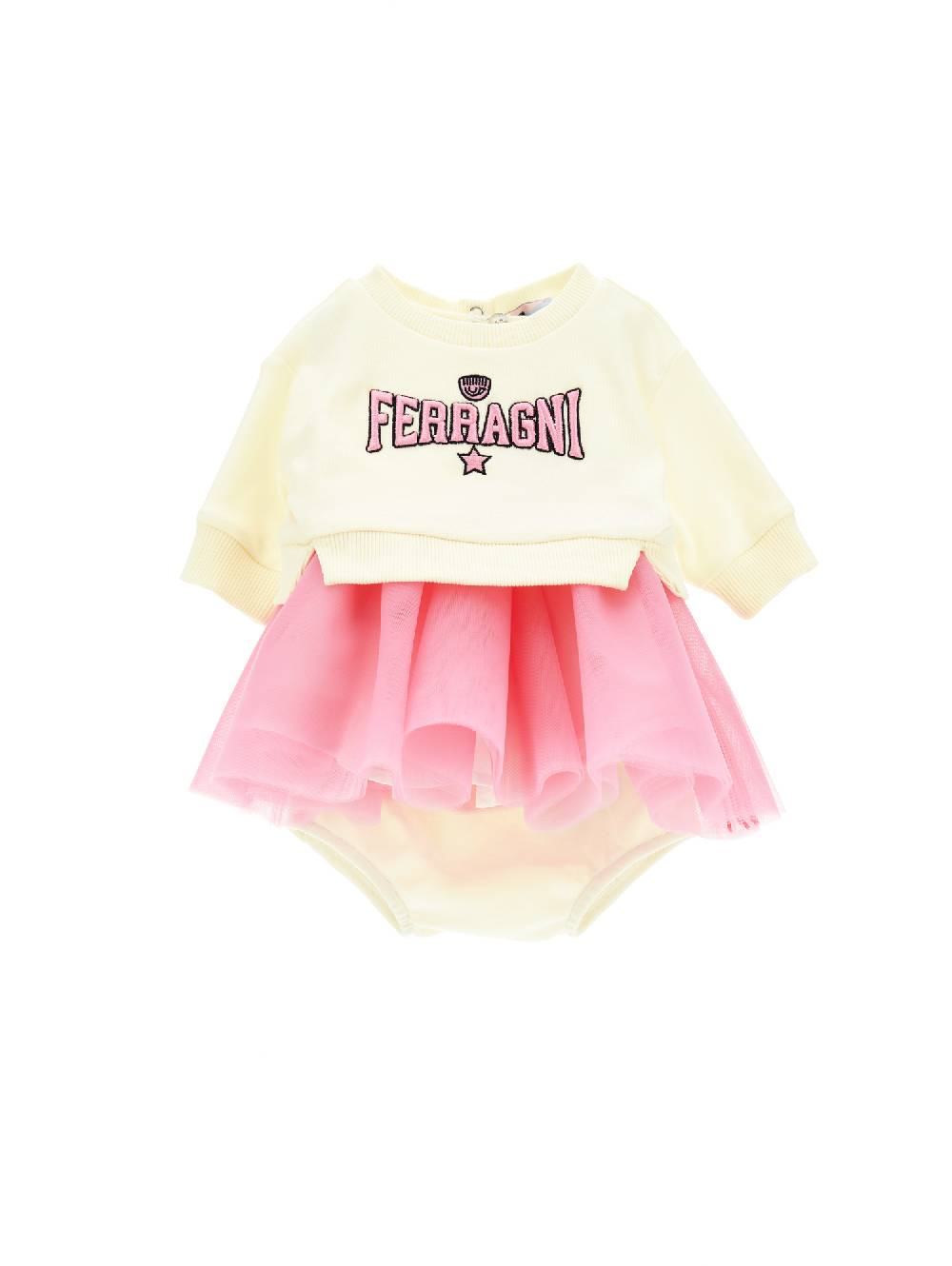 Monnalisa Abito felpa e tulle CF Ferragni Stretch