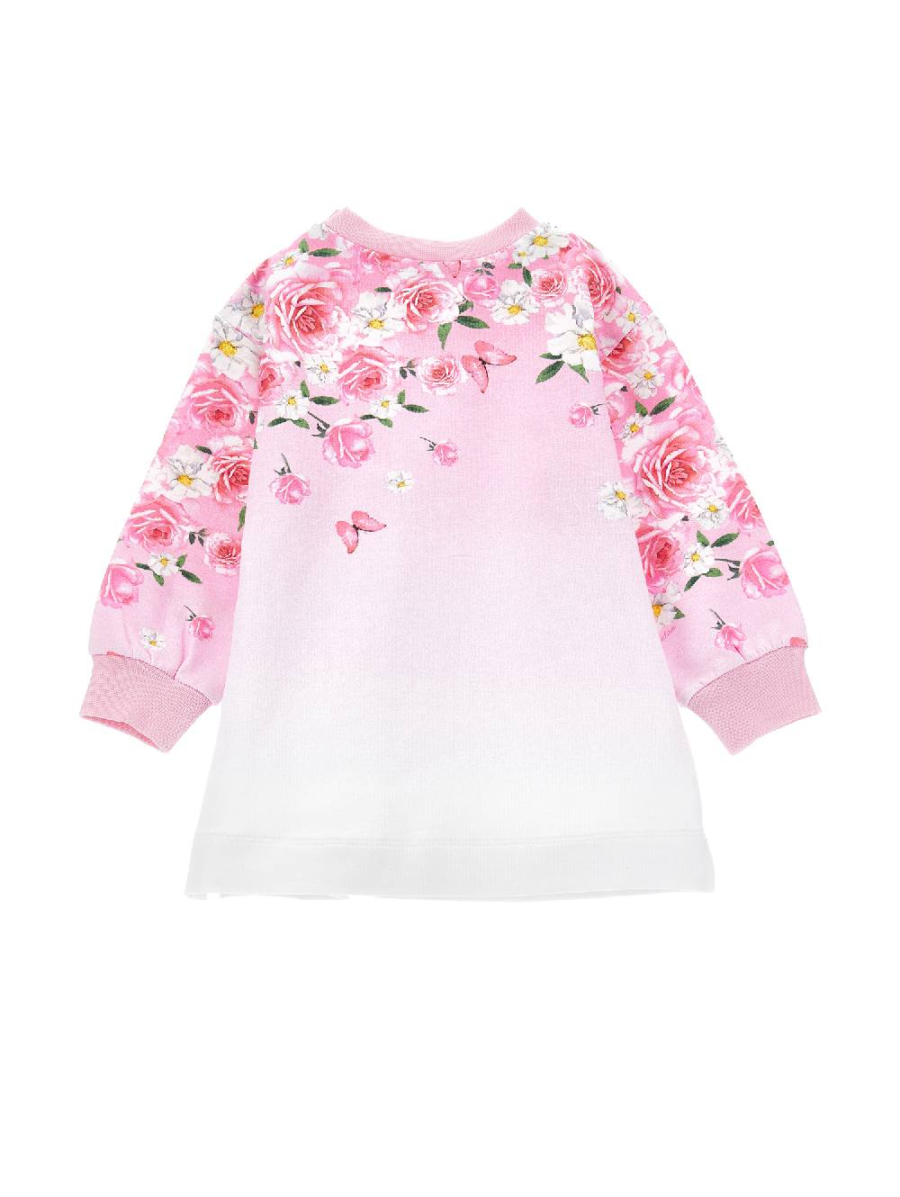 Monnalisa Abito Felpa Floreale