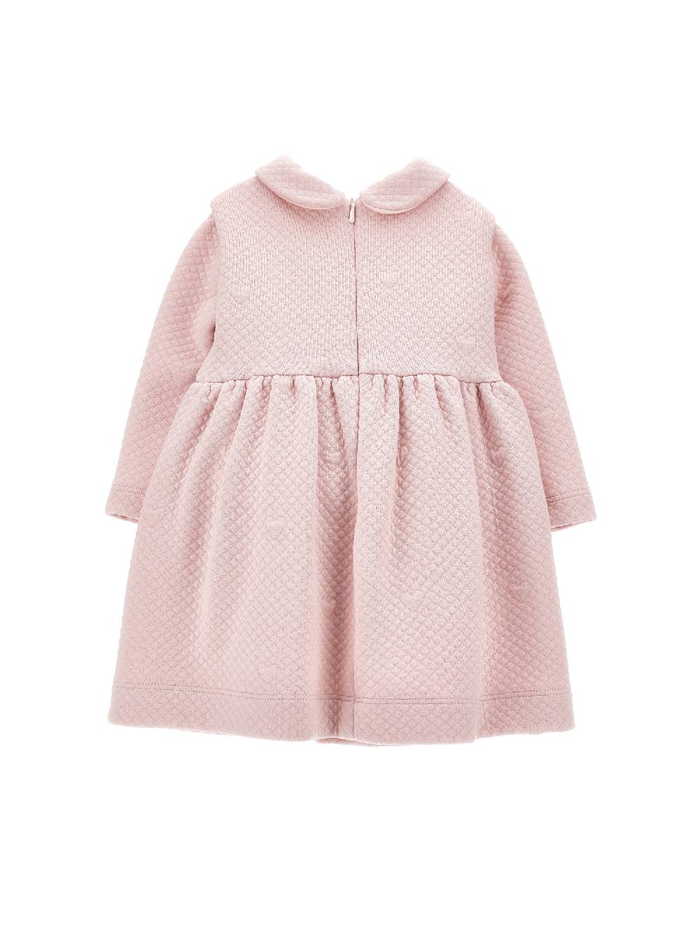 Monnalisa Abito Jacquard Con Orsetto Peluche