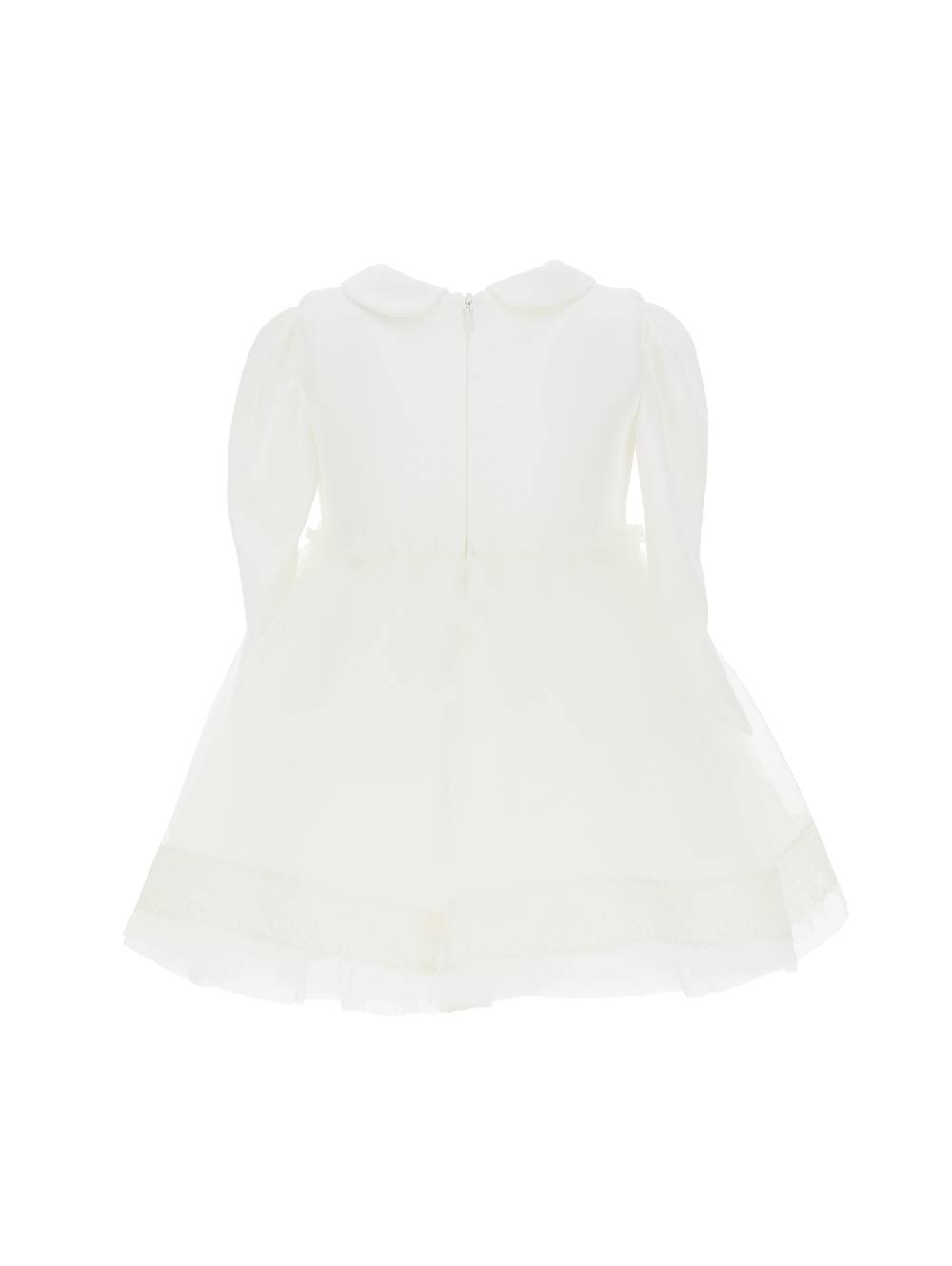 Monnalisa Abito Jersey Con Maxiricamo Tulle