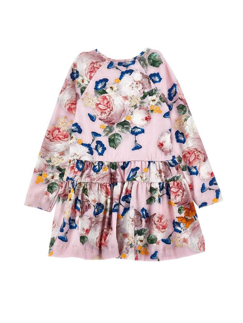 Monnalisa Abito Jersey Rose Barocche