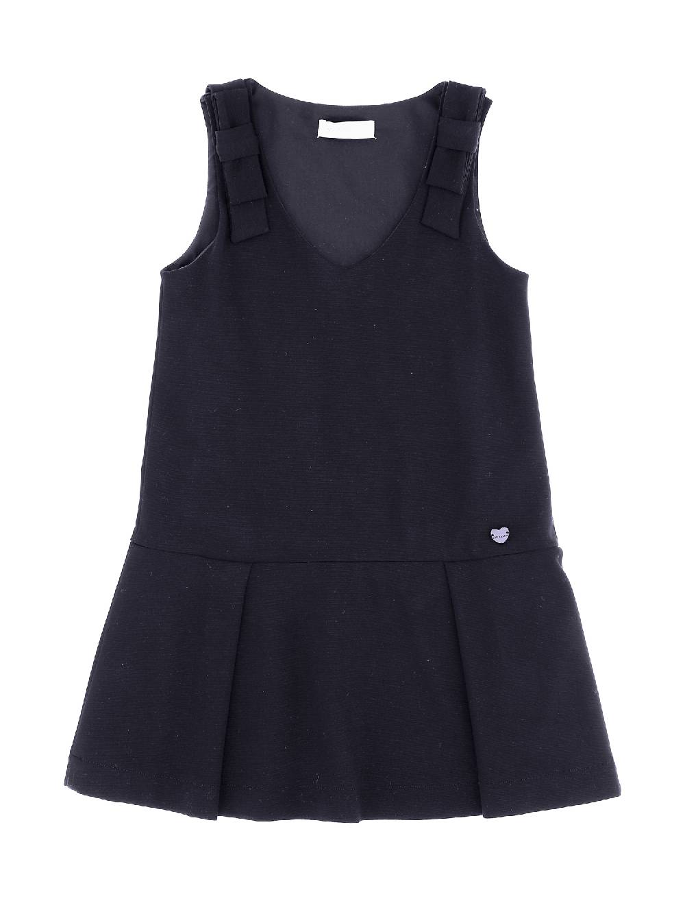 Monnalisa Abito jersey smanicato con fiocchi