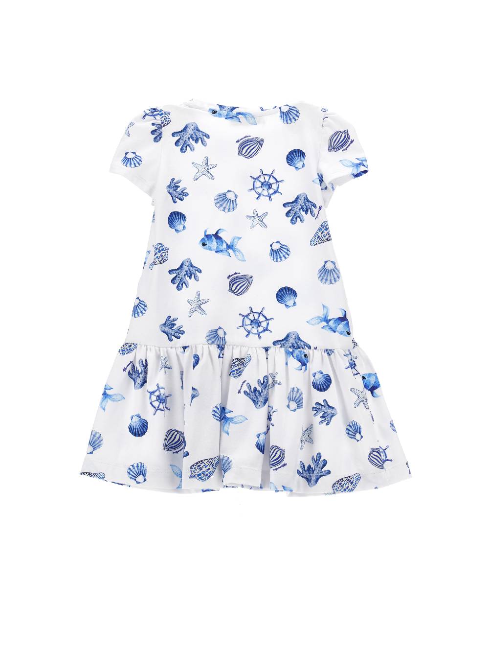 Monnalisa Abito Jersey Stampa Marine