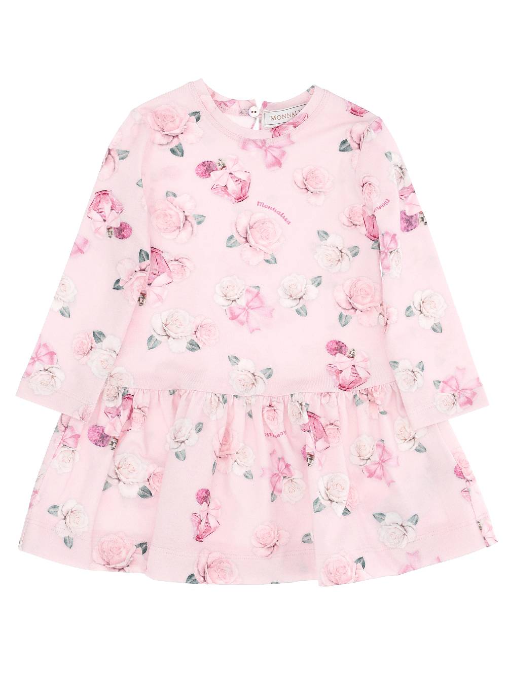 Monnalisa Abito jersey vita bassa