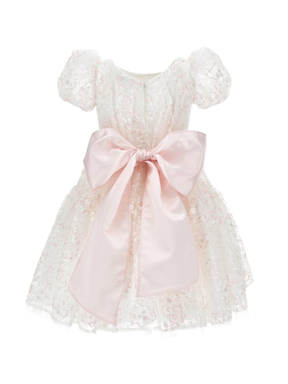 Monnalisa Abito Ludovica Tulle Ricamato