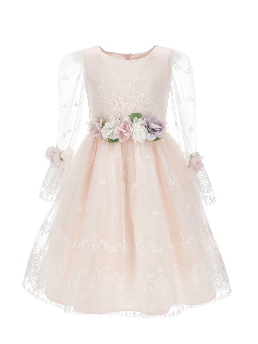 Monnalisa Abito Lulù ricamato