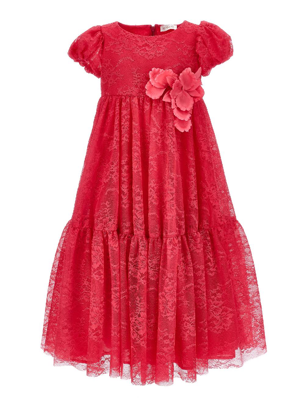 Monnalisa Abito lungo pizzo Chantilly