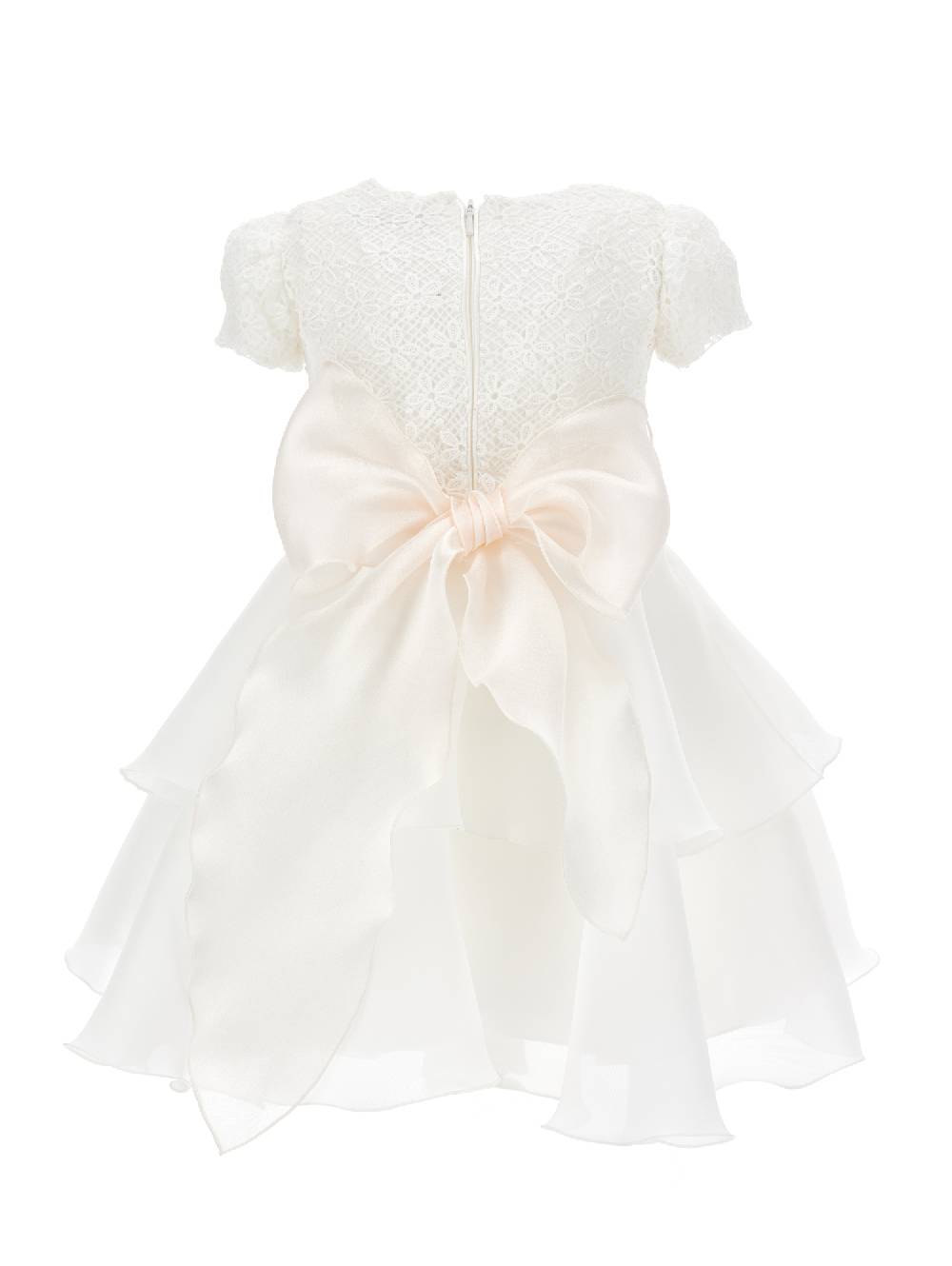 Monnalisa Abito Macramé E Tulle