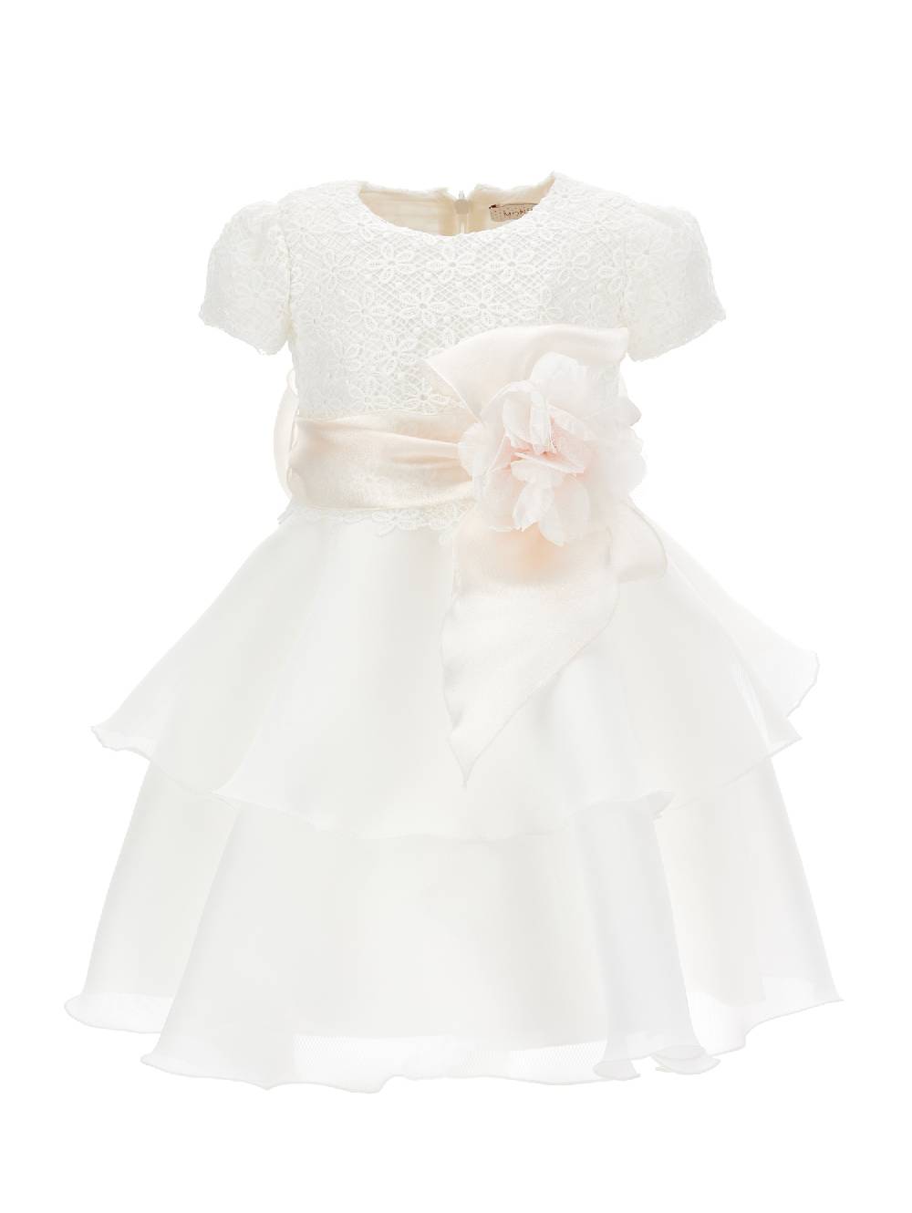 Monnalisa Abito macramé e tulle