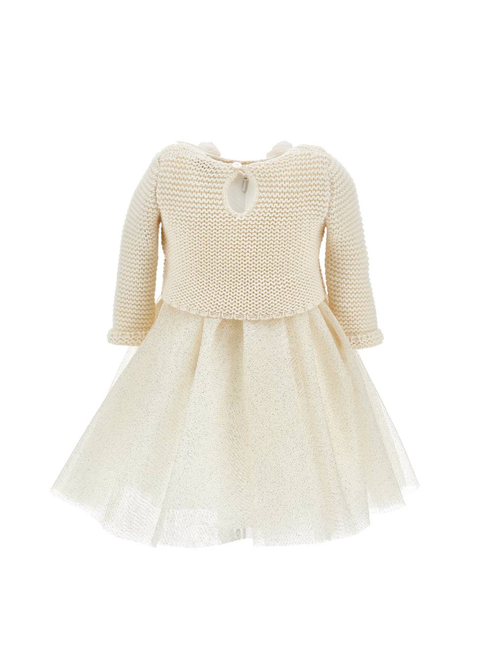 Monnalisa Abito Maglia E Glitter